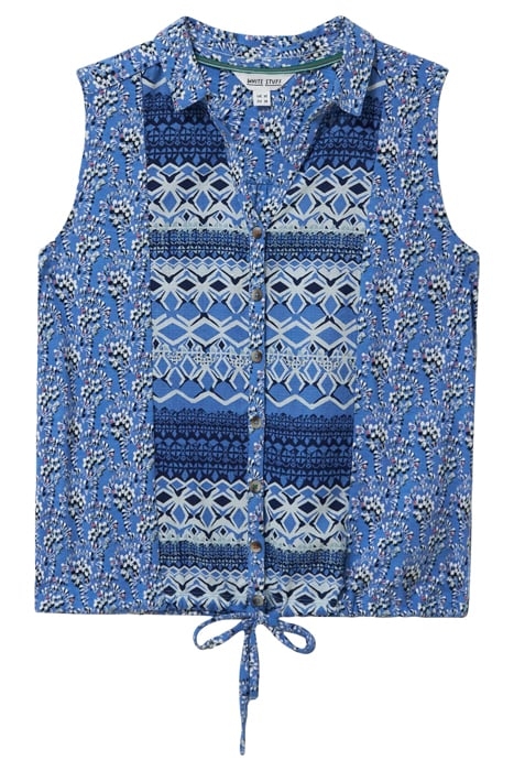 FLOWING GRAES JERSEY SHIRT BLUE PRINTED 4