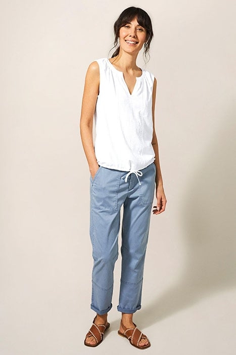 SUNRISE EMBROIDERED VEST BRILLIANT WHITE 3