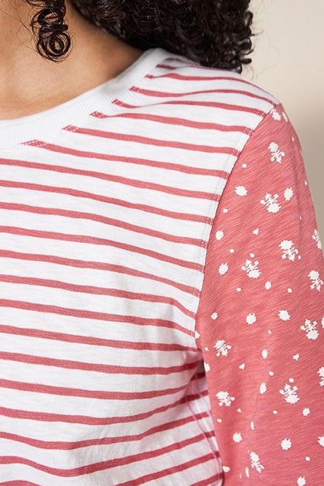 ANNABEL STRIPE TEE PINK MULTI 3