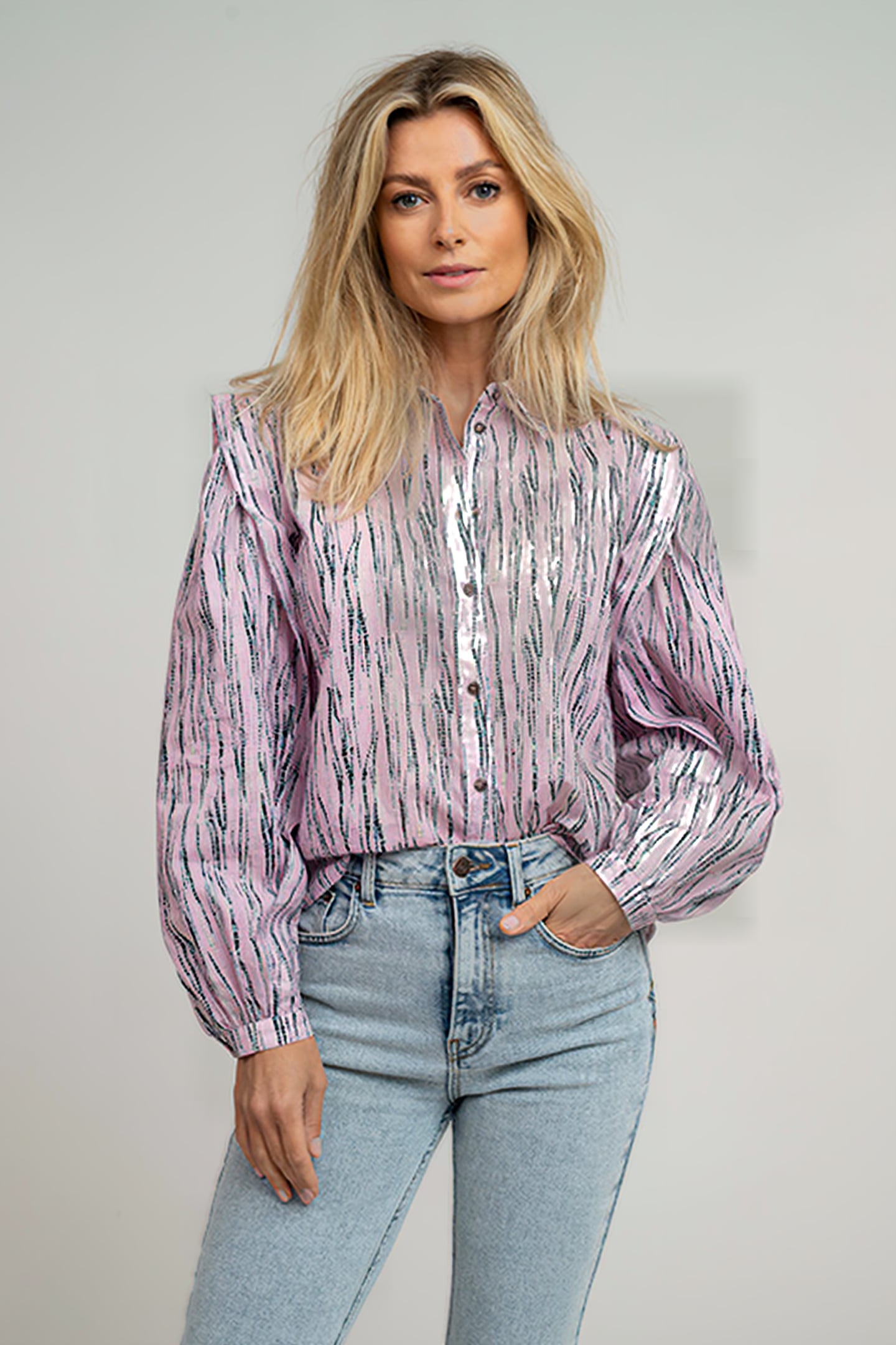 RAINA BLOUSE SHIBORI LEMONADE 1