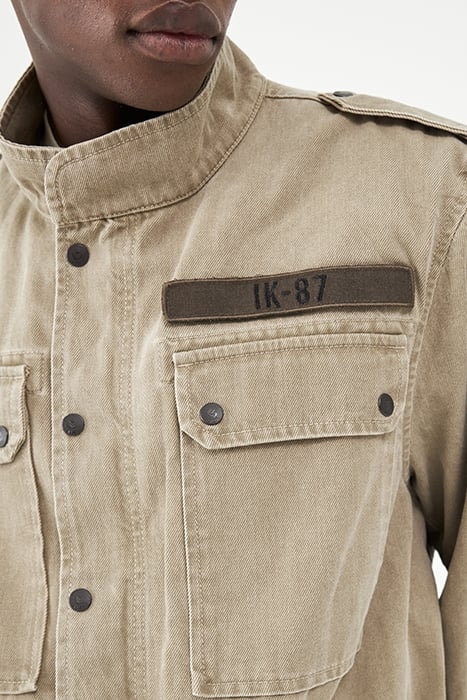 LIGHT KHAKI TERRA® DENIM SAFARI JACKET 7