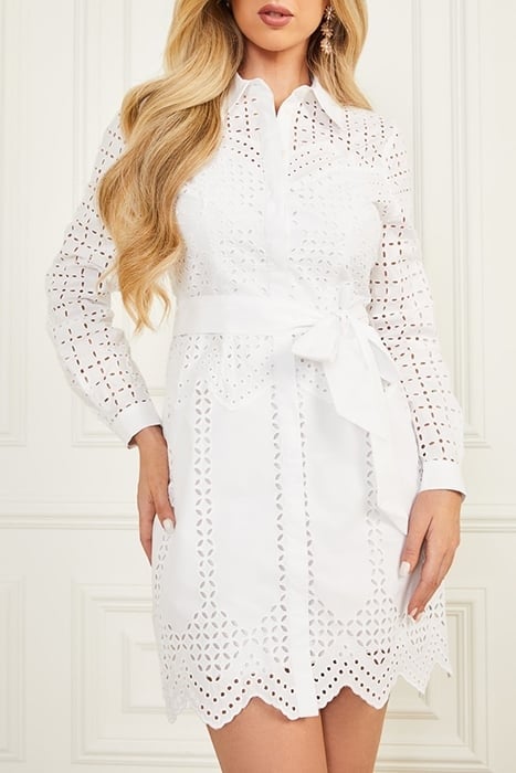 KEELY SHIRT DRESS TRUE WHITE A000 1