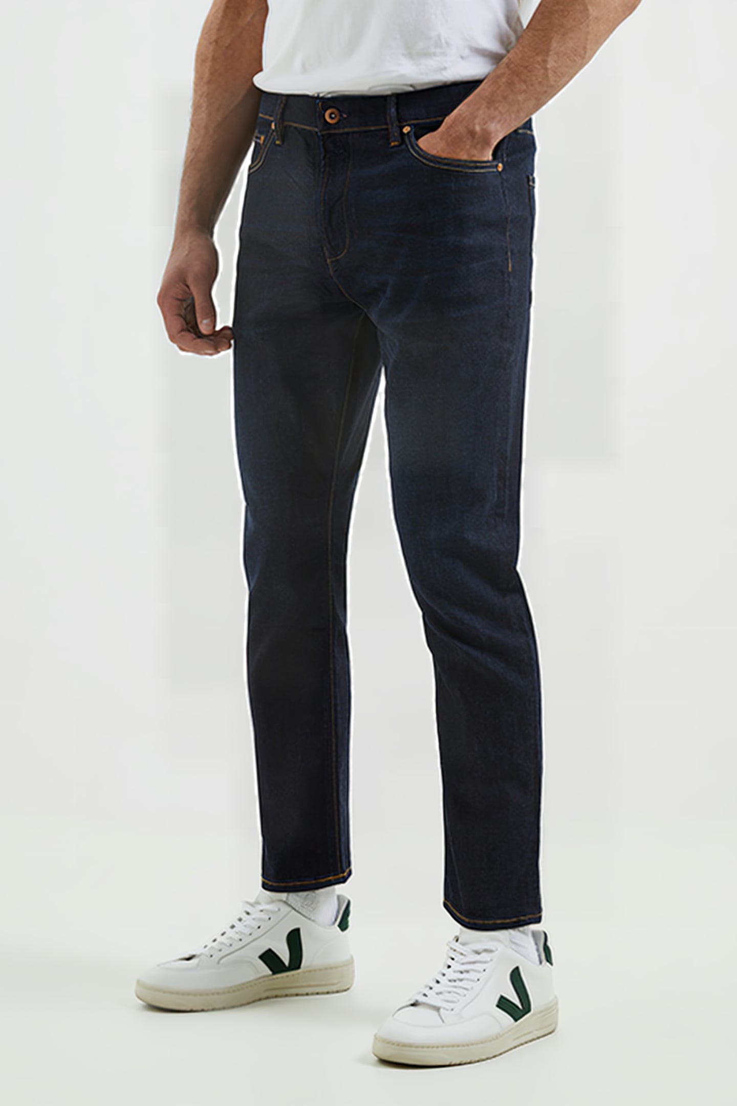 SLIM FIT STRETCH JEANS VINTAGE LONG 1