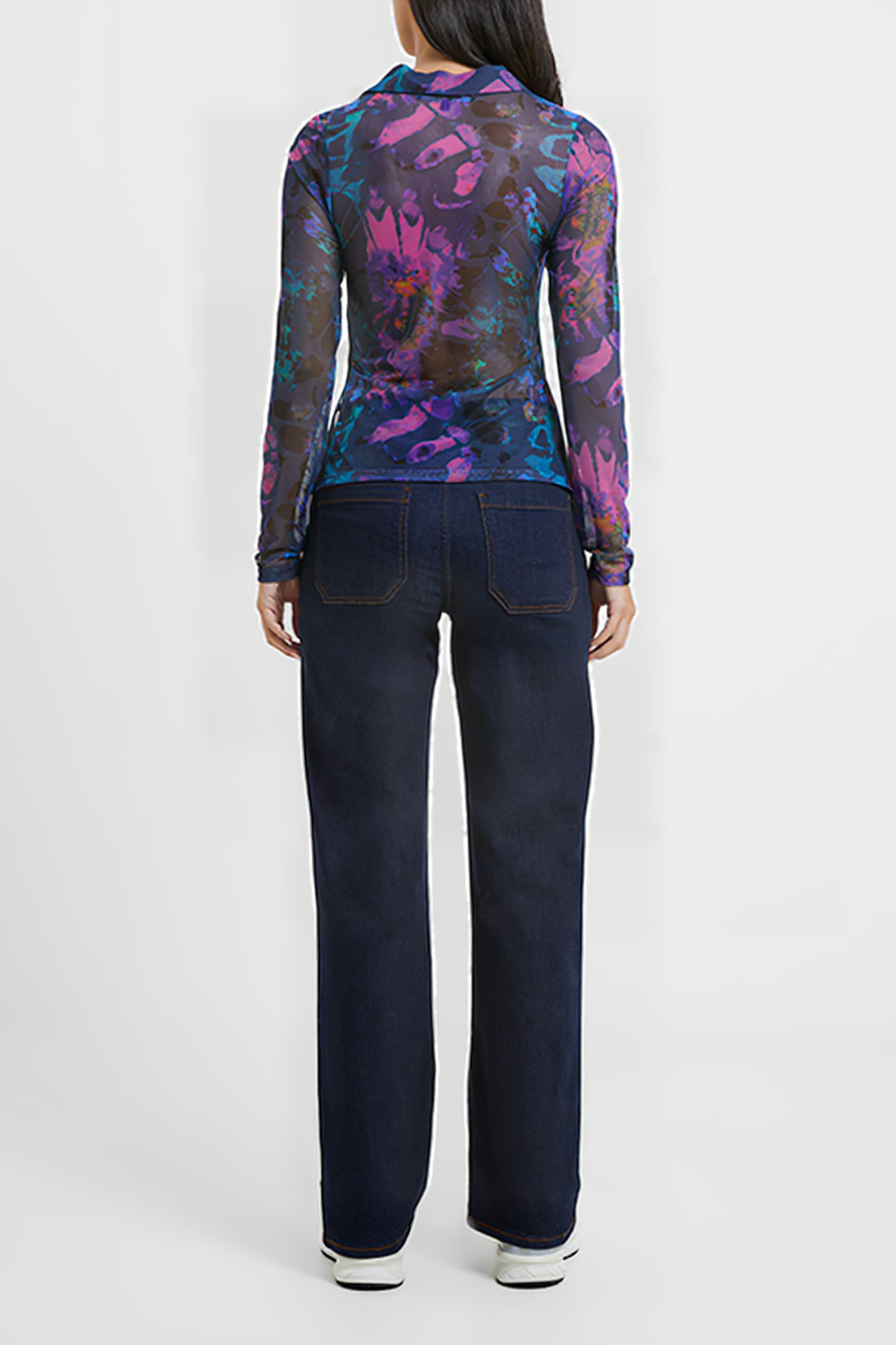 TONI MESH GABRIELA TOP BLUE DEPTHS 2