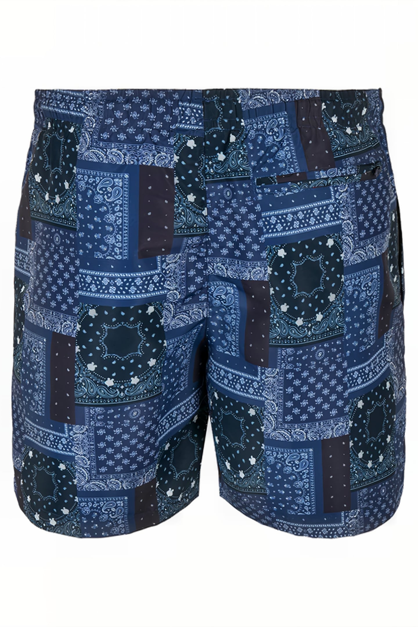 PATTERN SWIM SHORTS NAVY BANDANA AOP 7