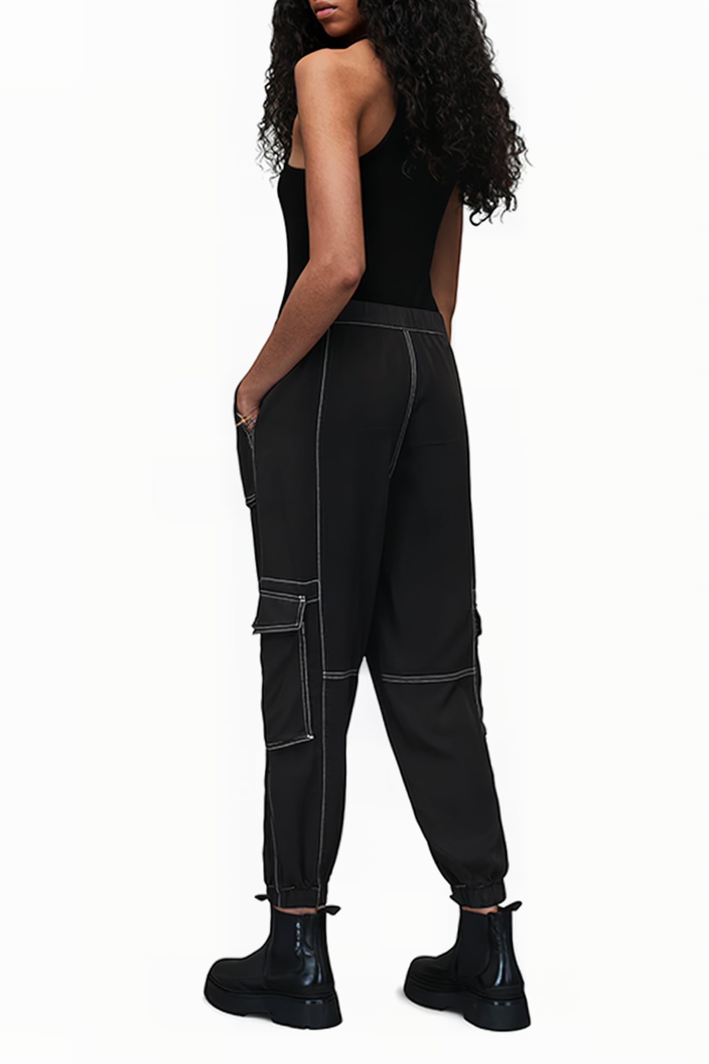 FRIEDA STITCH TROUSE BLACK 2