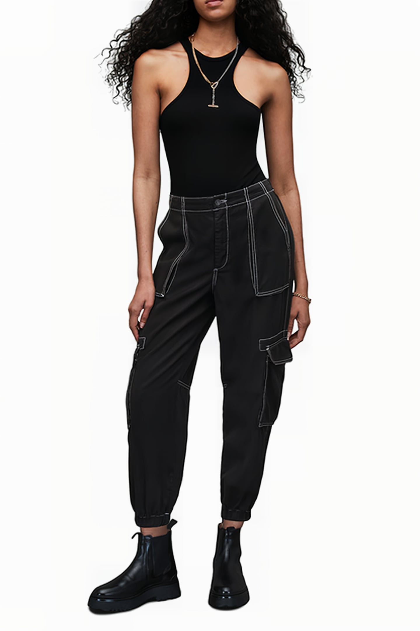 FRIEDA STITCH TROUSE BLACK 6