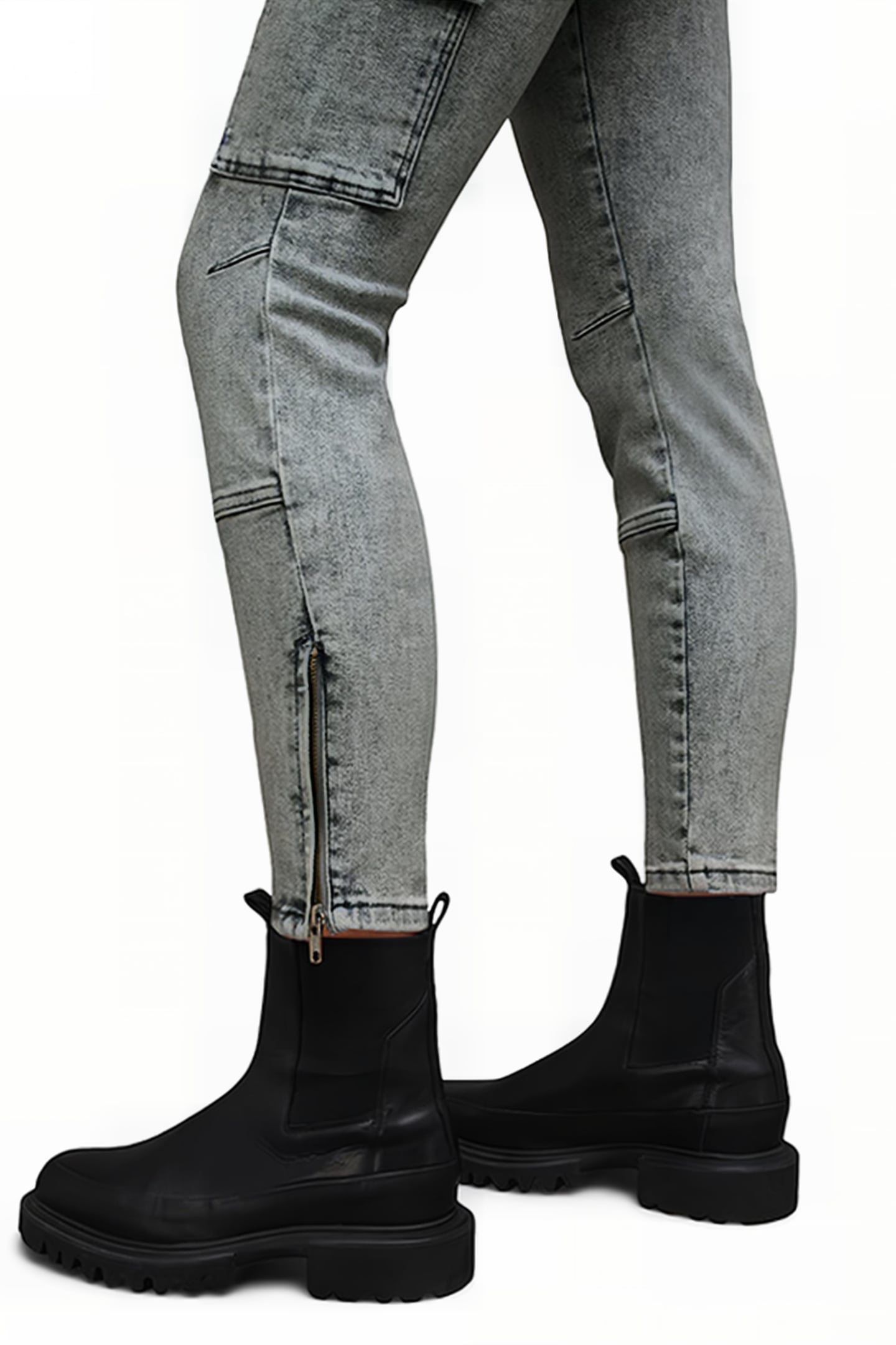 DURAN SKINNY CARGO SNOW GREY 5