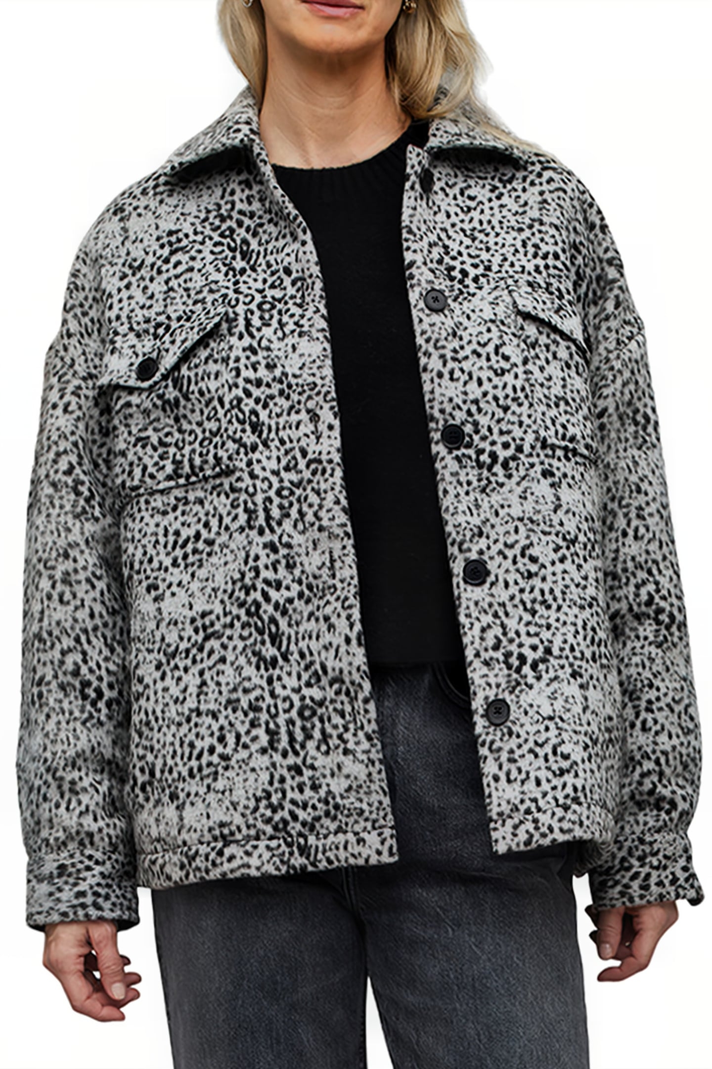 LUELLA LEO JACKET BLACK/WHITE 1