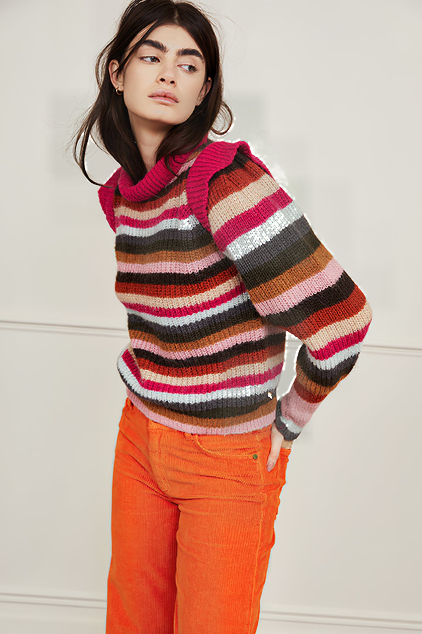 RAINBOW PULLOVER MOUNTAIN GREEN/ORANG 6
