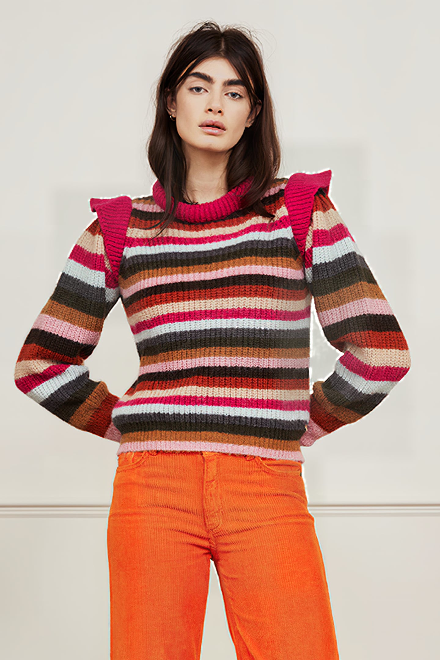 RAINBOW PULLOVER MOUNTAIN GREEN/ORANG 1