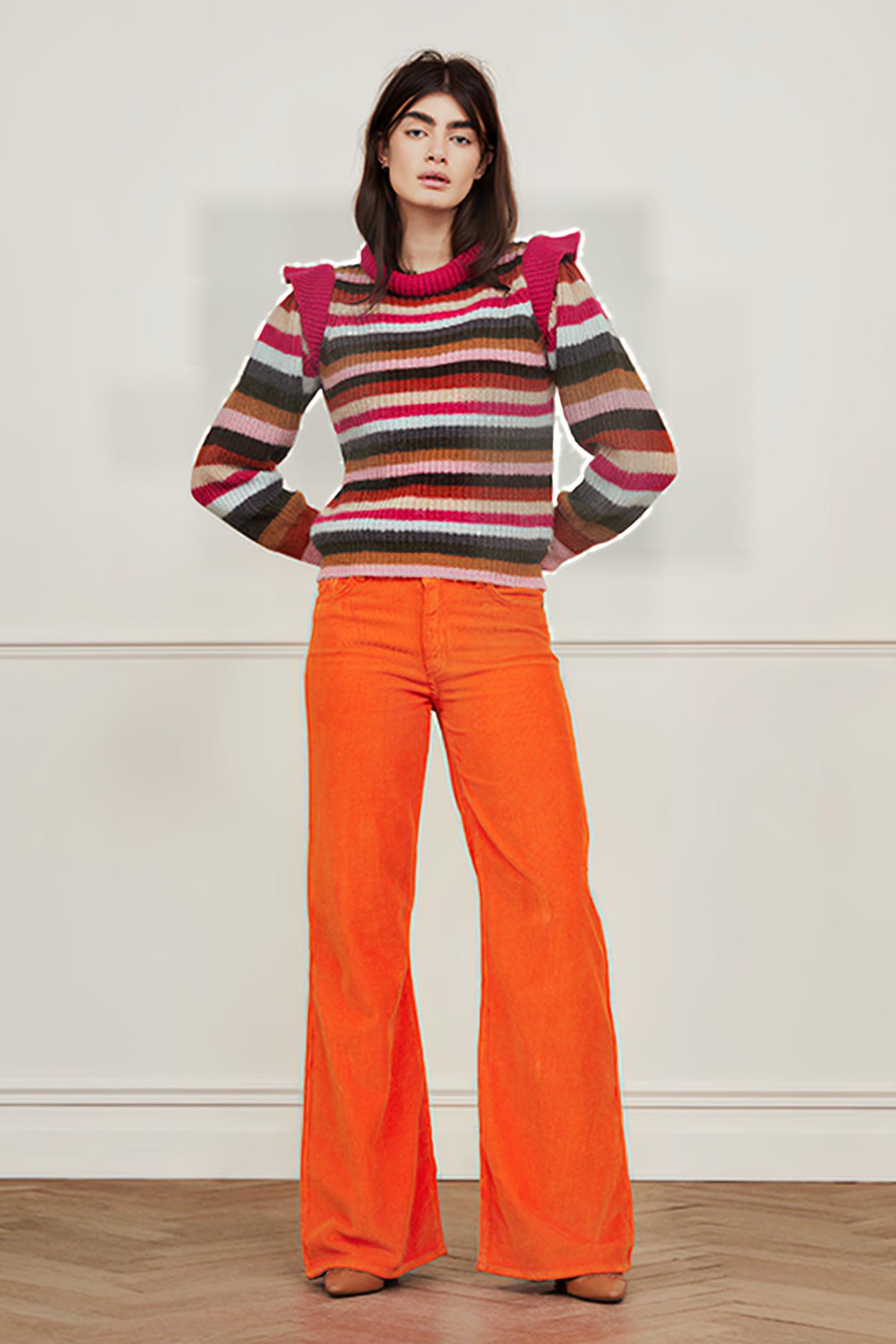 RAINBOW PULLOVER MOUNTAIN GREEN/ORANG 3
