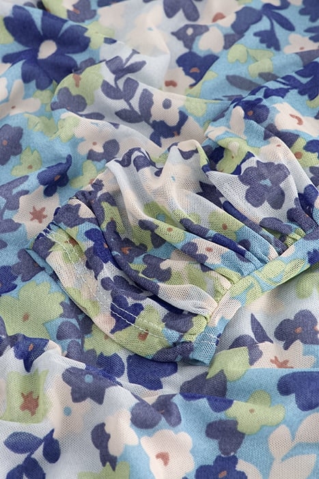 NATALIE DRESS RIAD BLUE/HOLY GUACA 5