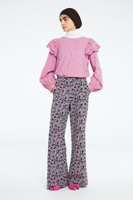 PUCK TROUSERS WARM WHITE/ANTRA 3