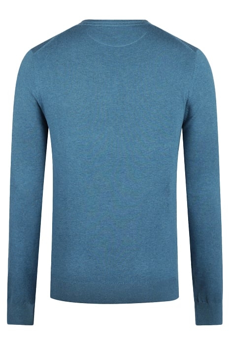 V NECK SWEATER DARK AQUA 2