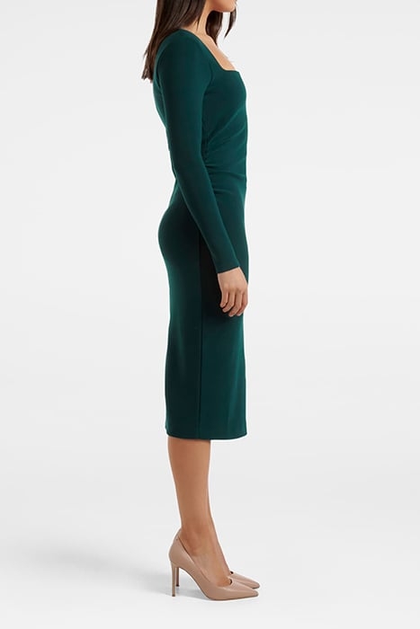 CLIO LONG SLEEVE MIDI TEAL GREEN 4