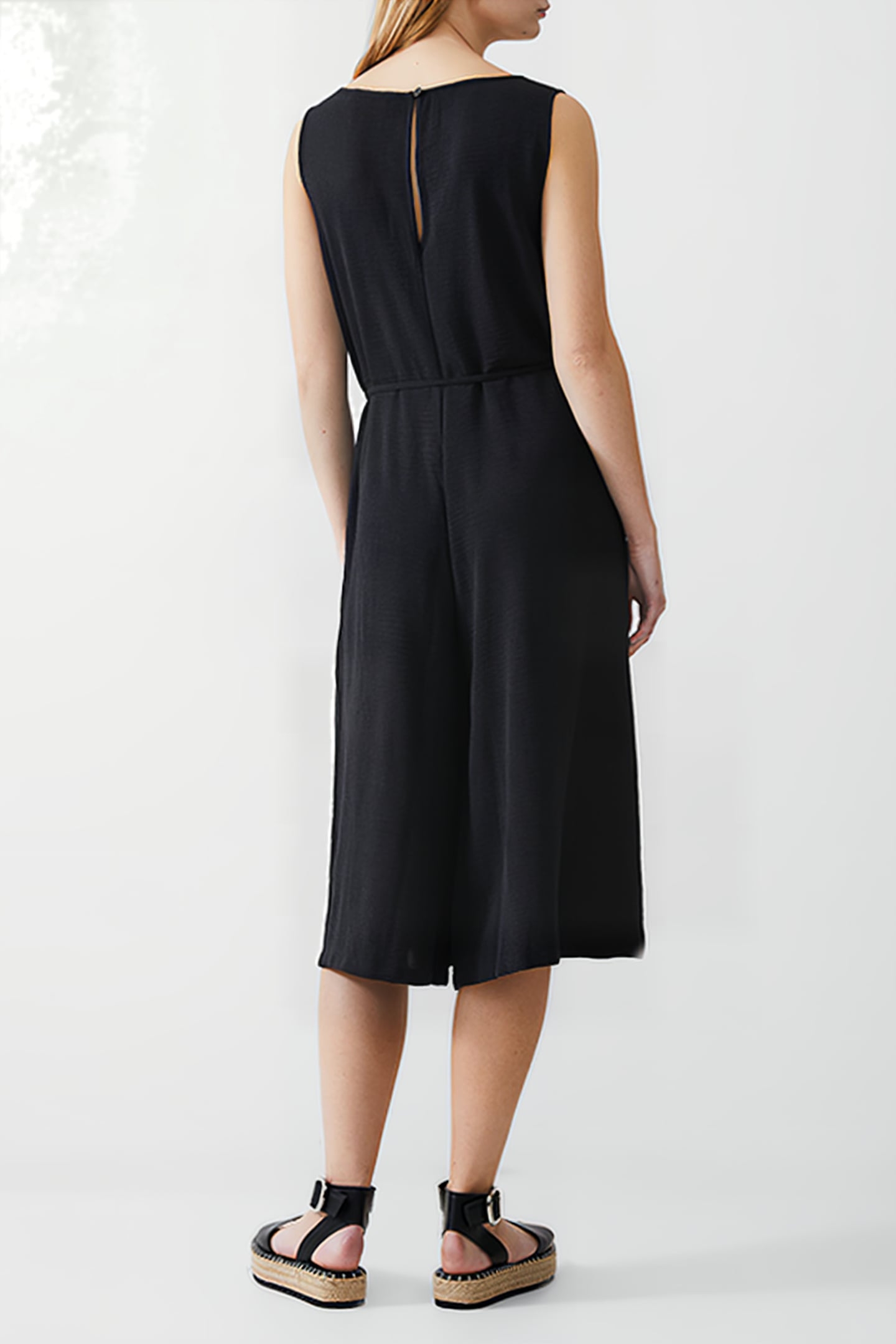 CULOTTE CRINKLE JUMPSUIT BLACK 2