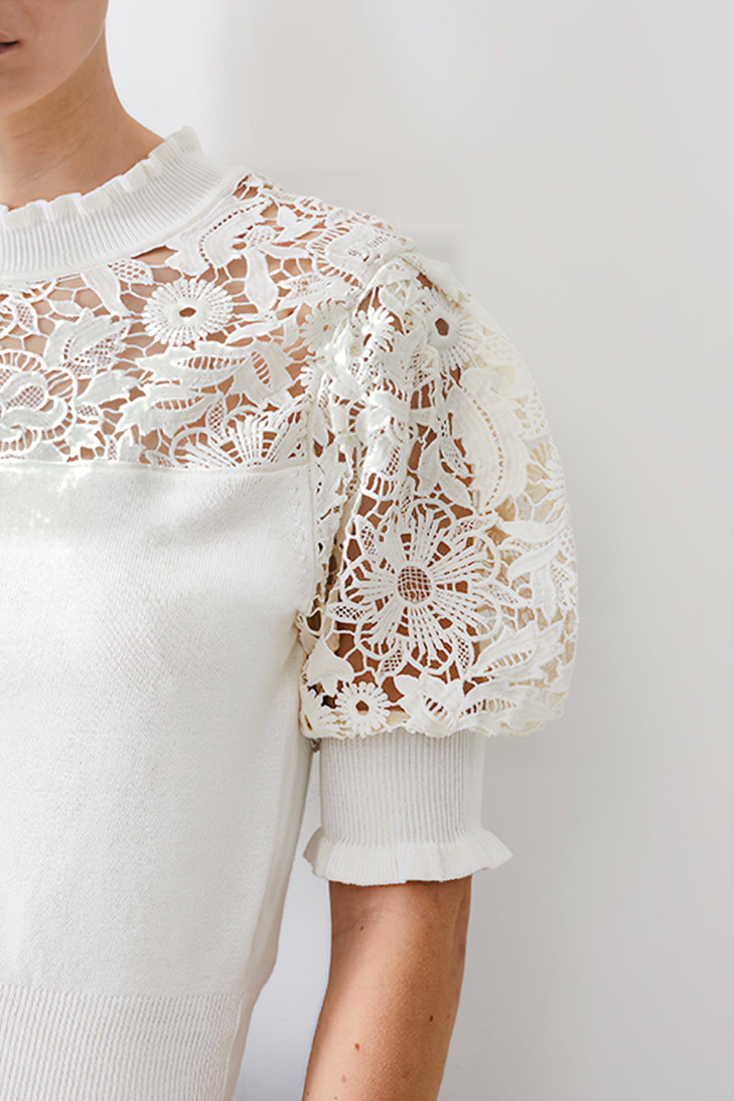 CROCHET MIX KNIT WHITE 4