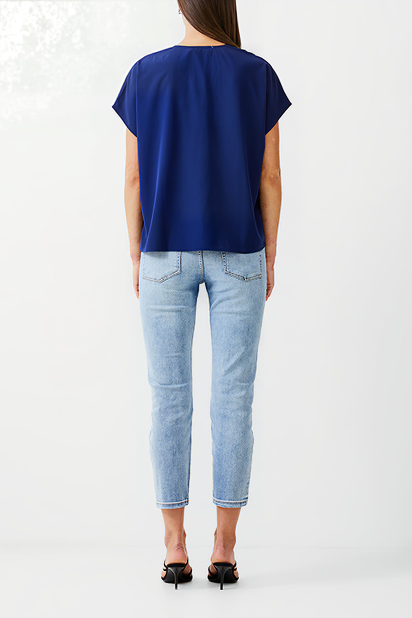 VEE BOXY CREPE LIGHT TOP DK NAVY 3