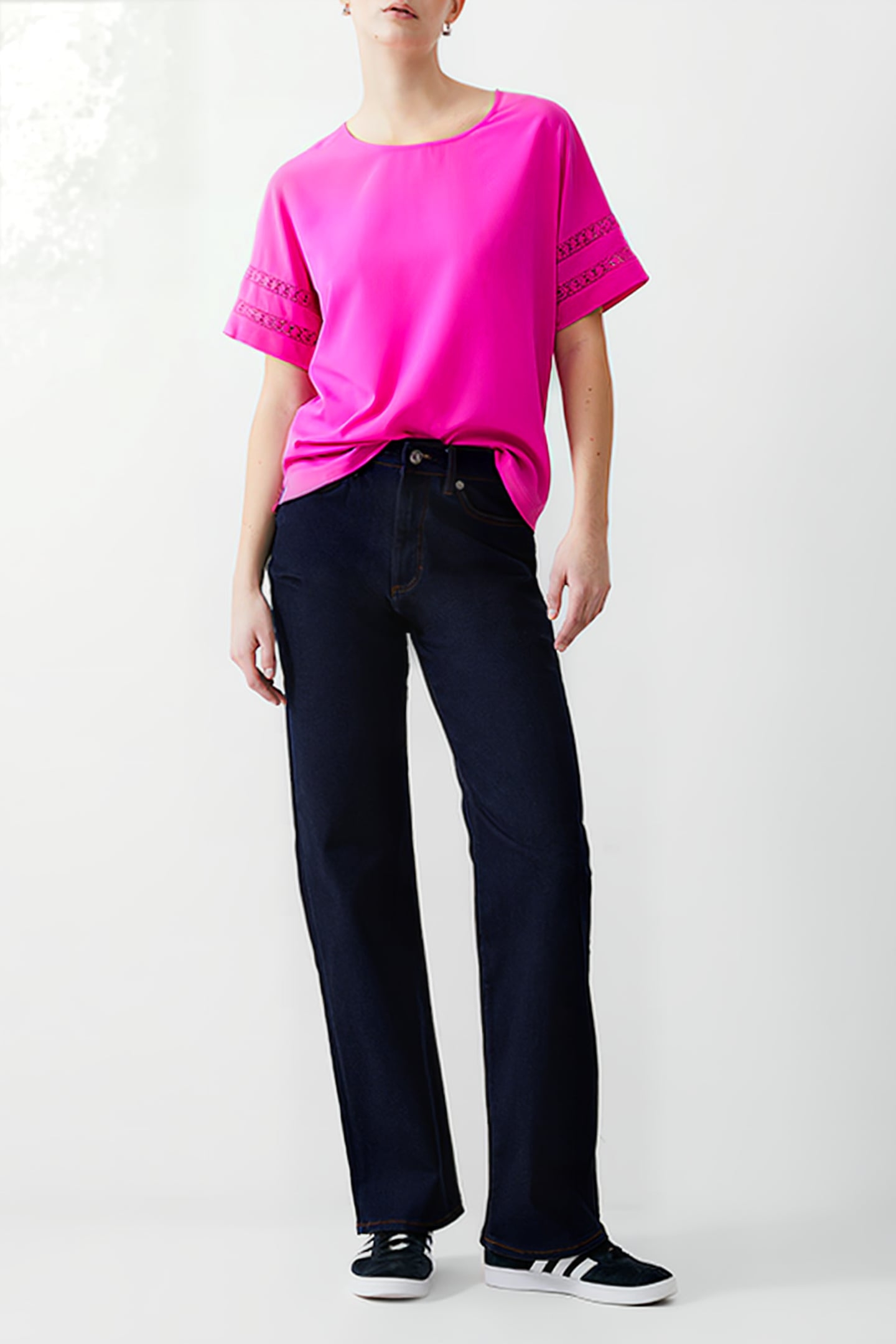 CROCHET TRIM CREPE LIGHT TOP WILD ROSA 3