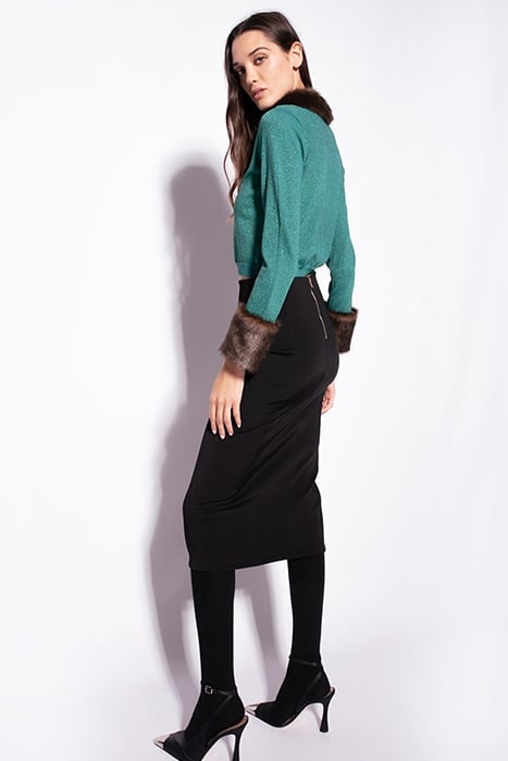 BLUE LAGOON CARDIGAN LUREX VAN GREEN/GREEN 3