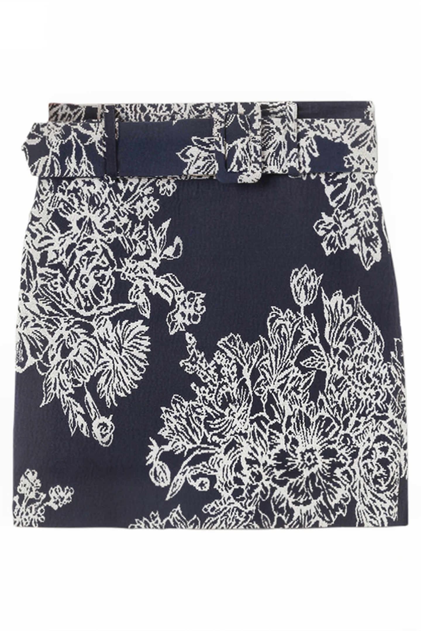 SHORT JACQUARD SKIRT BEIGE 4