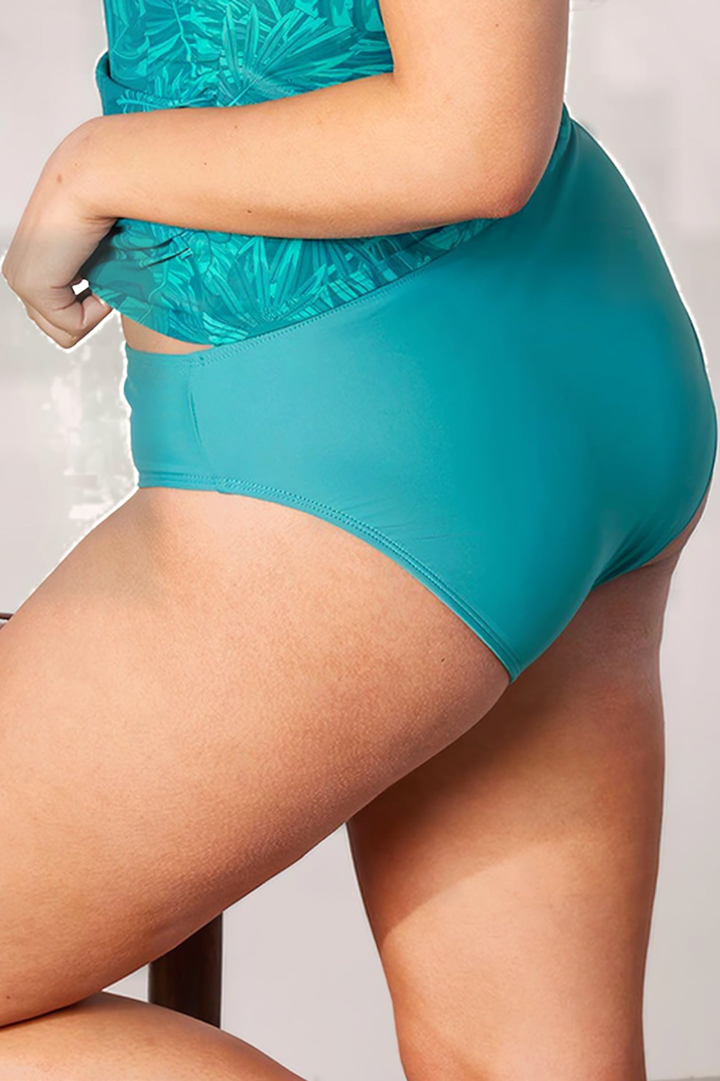 SW TANKINI WF TSHIRT BANDEAU BECKY WILD SUMMER LEAVES 6