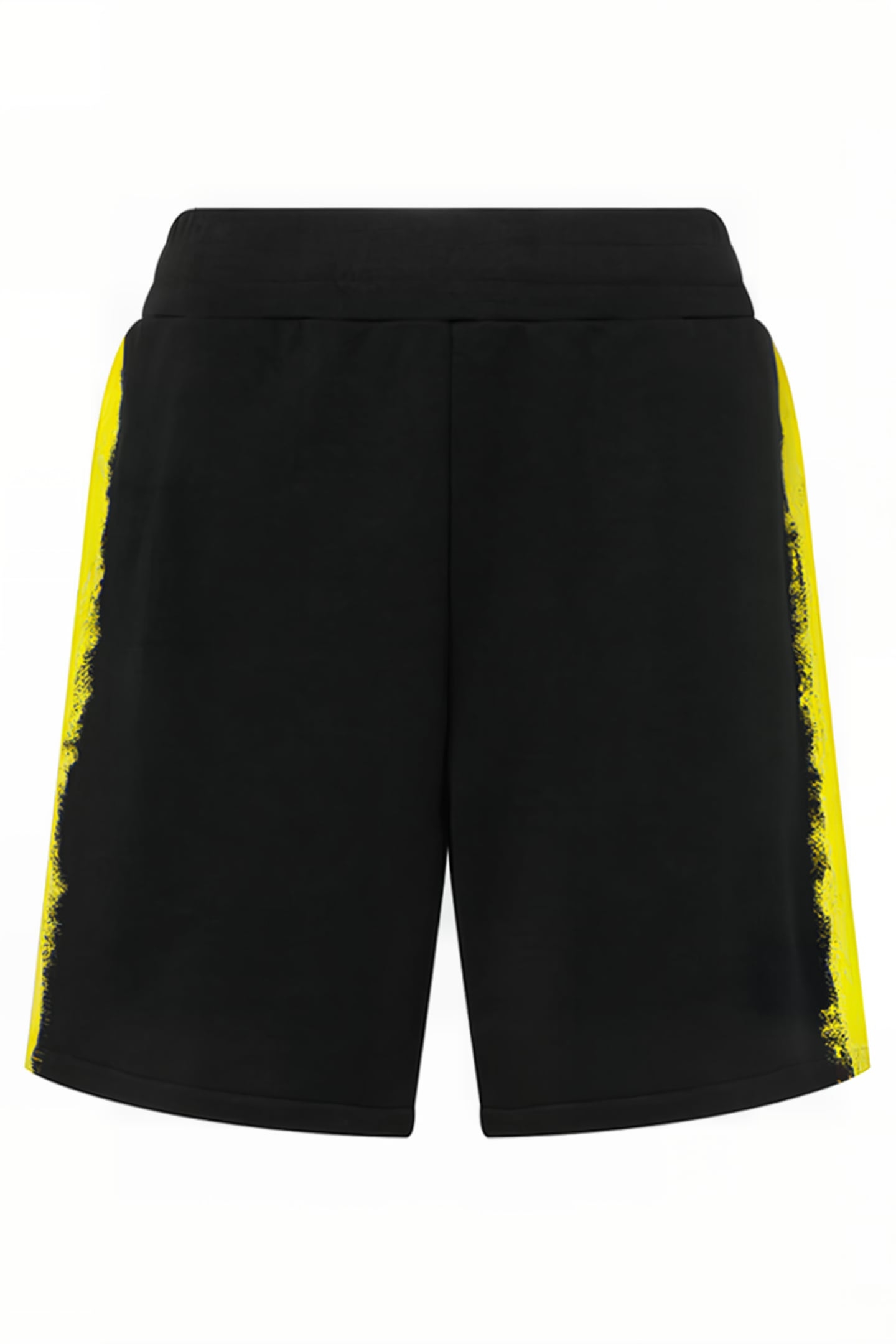 BERMUDA SHORTS IN MOSCHINO PAINT ORGANIC FLEECE BLACK 3