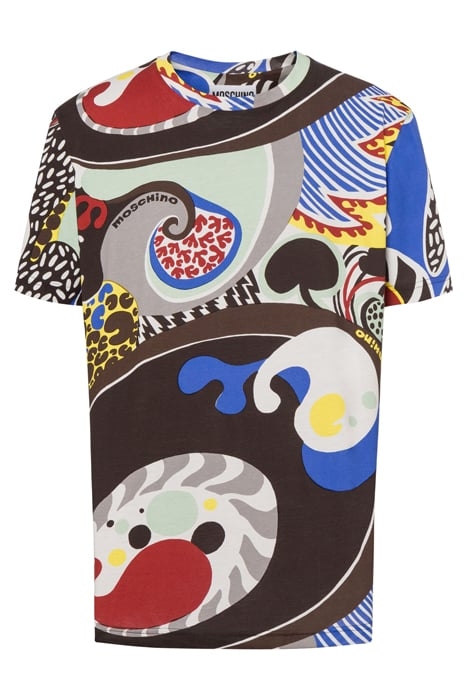 PSYCHEDELIC PRINT JERSEY T-SHIRT MULTICOLOR 3