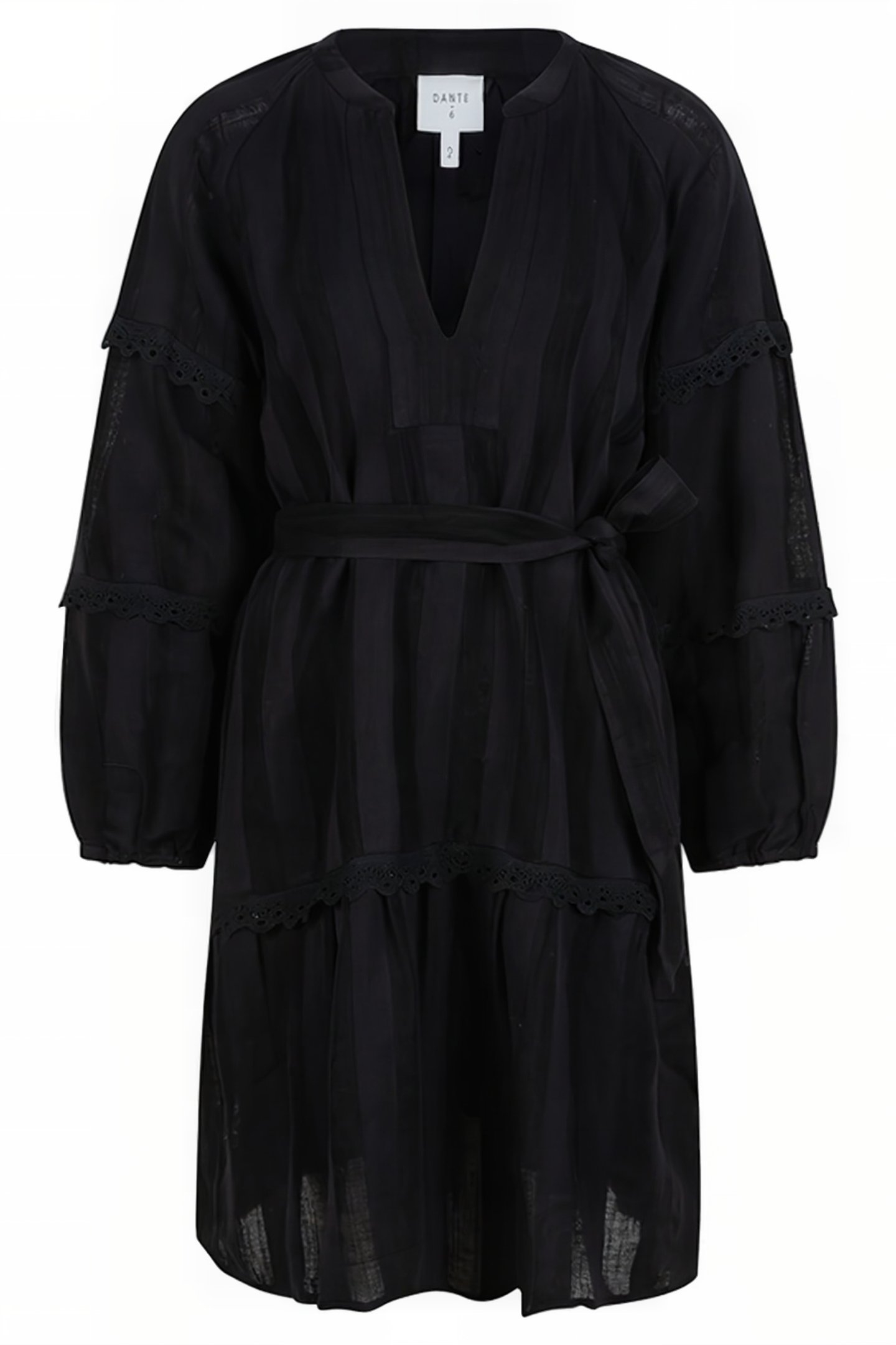 D6NOVA SCULPED LACE DRESS RAVEN 3