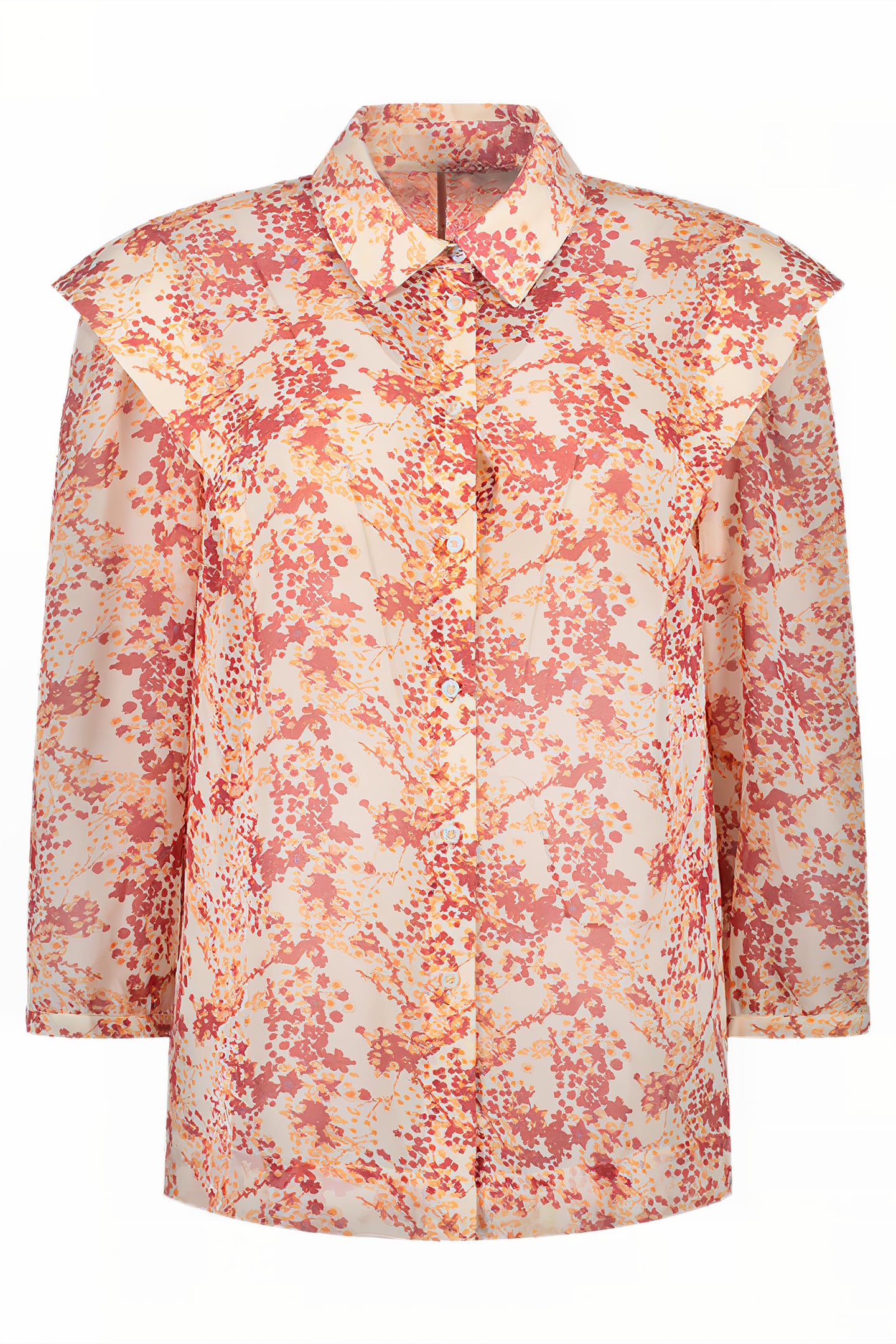 ROSIE BLOUSE PALE RED FLOWER 1