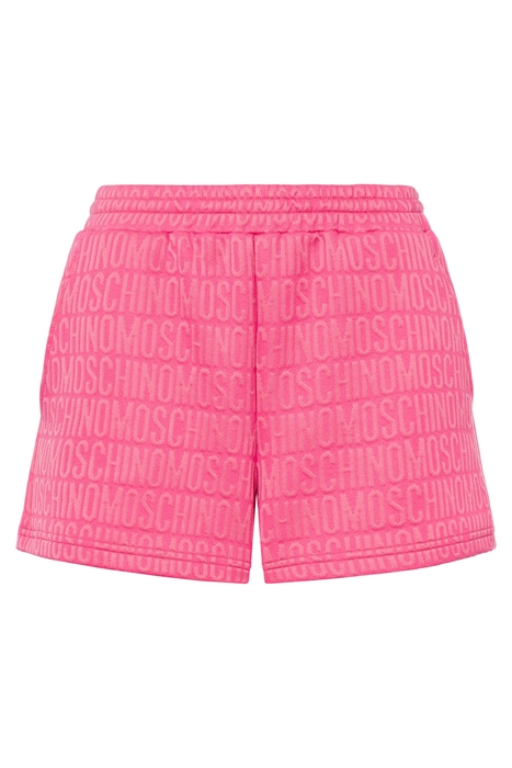 ALLOVER LOGO FLEECE SHORTS FUCHSIA 3