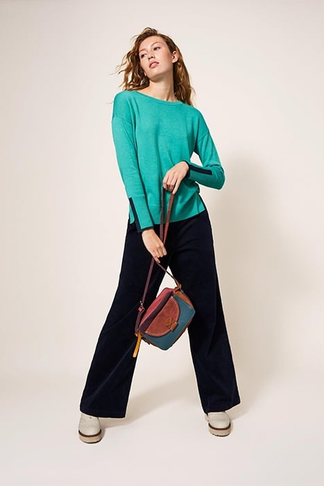 OLIVE JUMPER BRIGHT BLUE 2