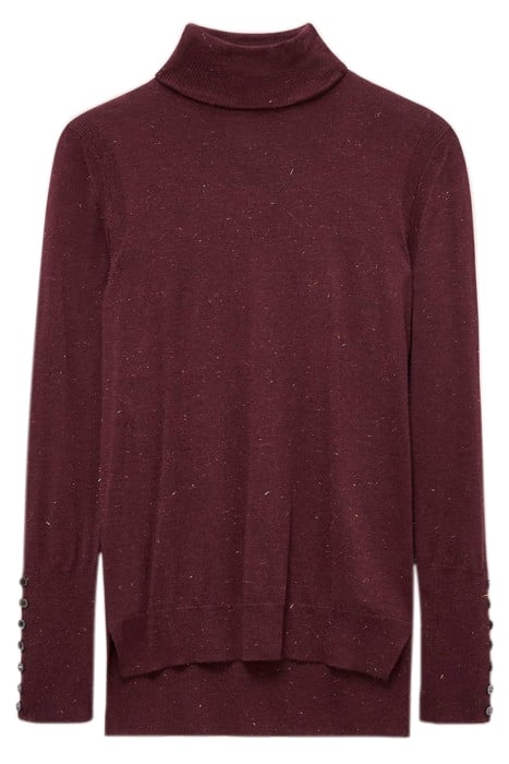 SPARKLE ROLL NECK JUMPER DARK PLUM 3