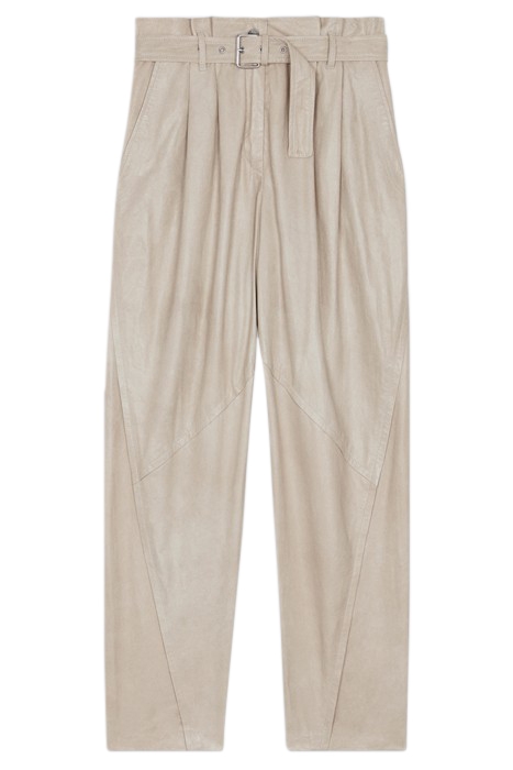 SIRANA LEATHER PANT IN BEIGE 3