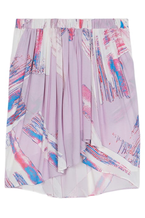 ASHBUR MINI SKIRT IN MULTICO LIGHT IVORY PINK 5