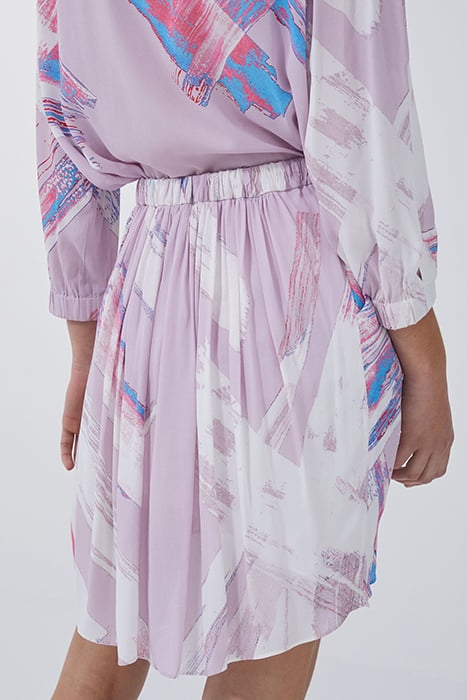 ASHBUR MINI SKIRT IN MULTICO LIGHT IVORY PINK 2