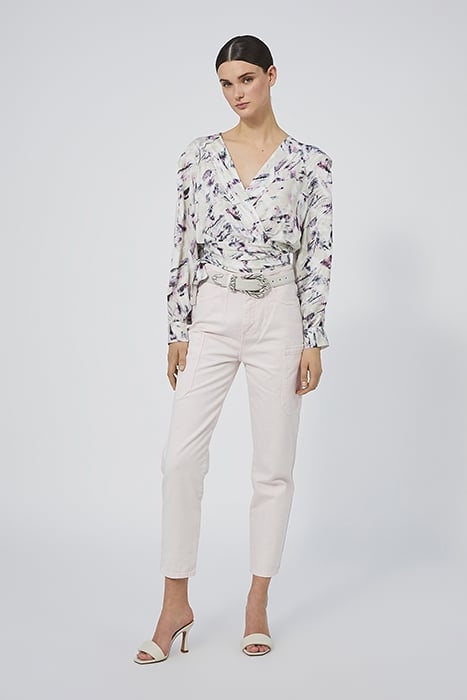 KUTE BLOUSE IN BEIGE MULTICO 1