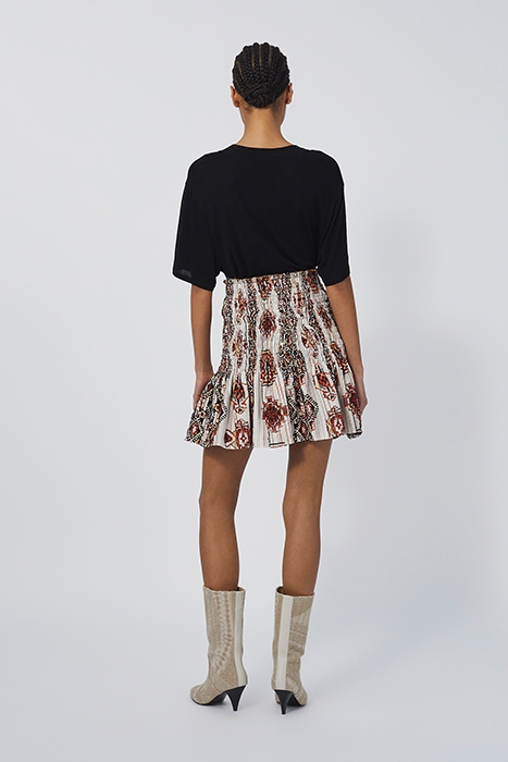 TOMIE MINI SKIRT IN MULTICO ORANGE 4