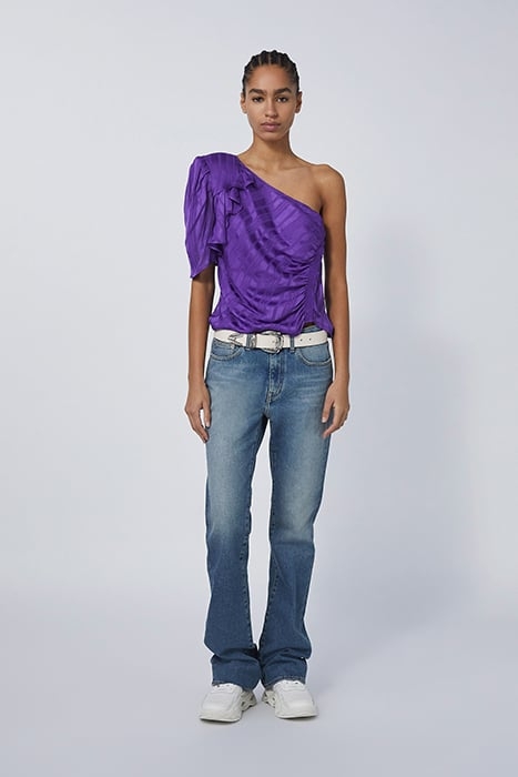 POLK BLOUSE IN PURPLE 2