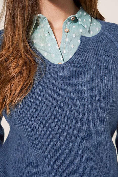 JENNIE RIB JUMPER DARK NAVY 4