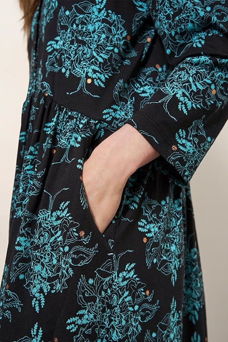 EVERLY JERSEY SHIRT DRE BLACK PRINTED 4