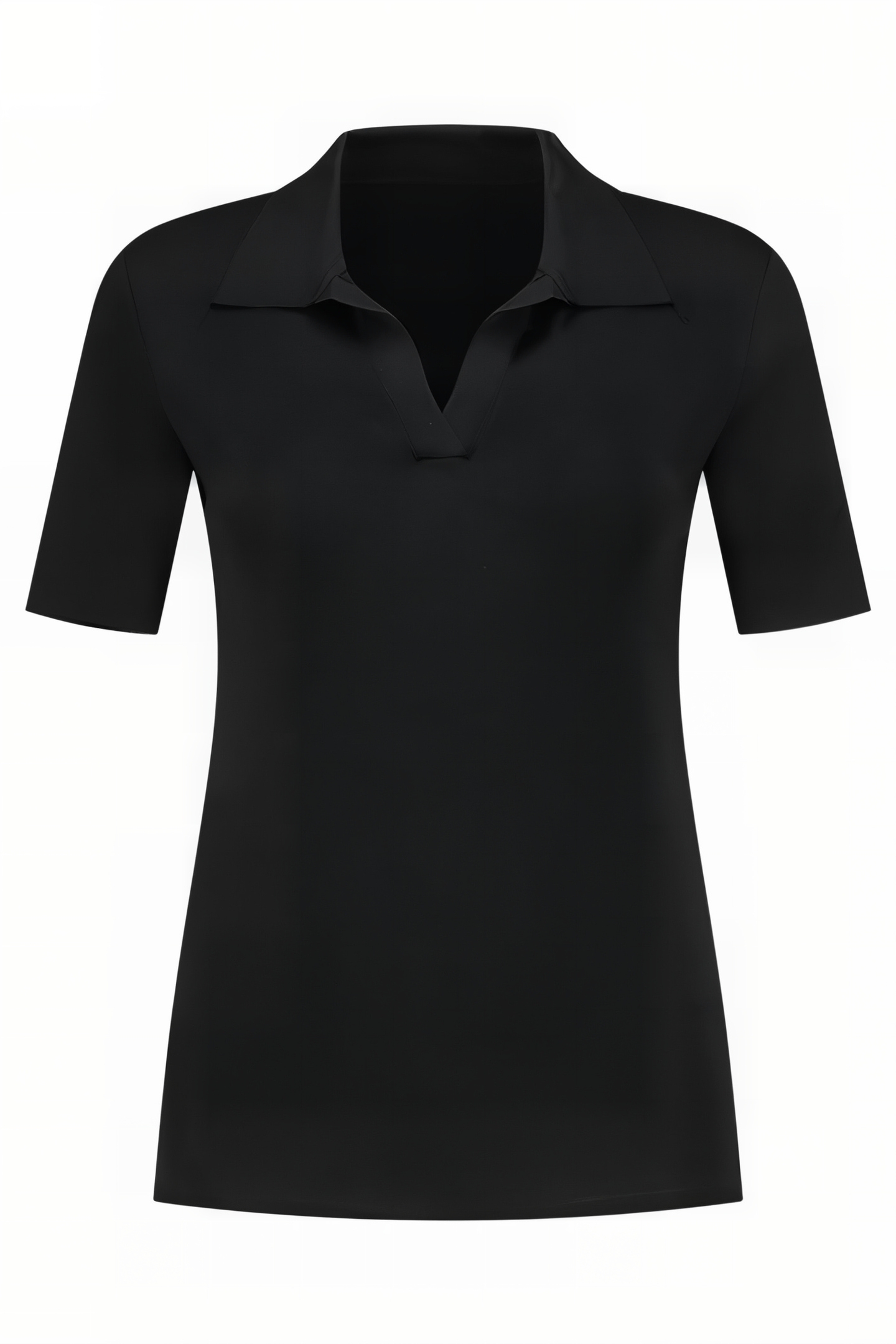 JOLIE POLO TOP BLACK 1