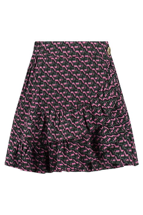 VANNA SKIRT BLACK/RASPBERRY ROSE 2