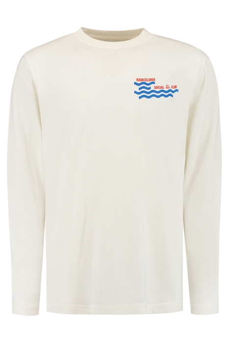 MEN BARCELONA SOCIAL CLUB LONGSLEEVE JET STREAM WHITE 4