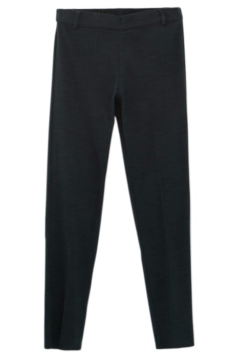 IMPERIAL GREEN TEXTURED KNIT TREGGINGS 1