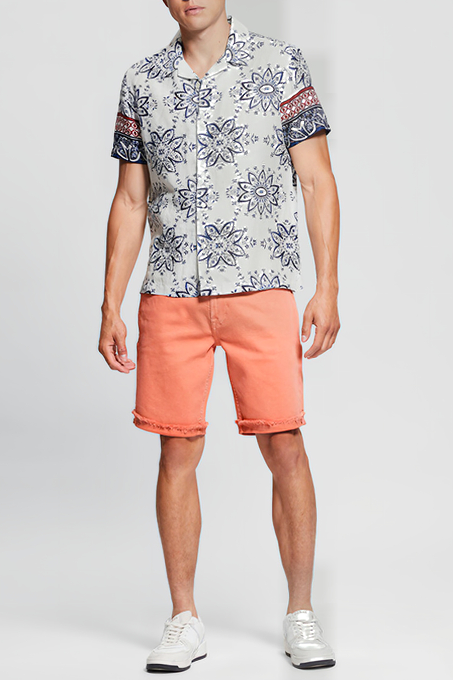 GUESS ECO SS ISLAND LINEN EST EASTWARD FLORAL 3