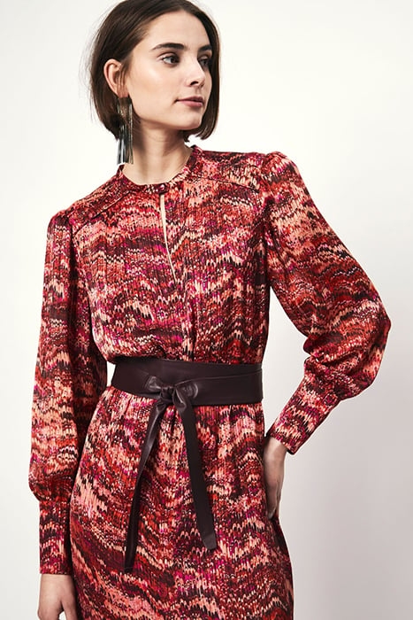 SHADOW PRINTED MIDI DRESS MULTICOLOUR 4