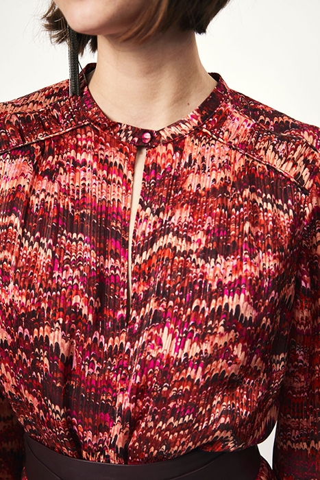 SHADOW PRINTED MIDI DRESS MULTICOLOUR 6