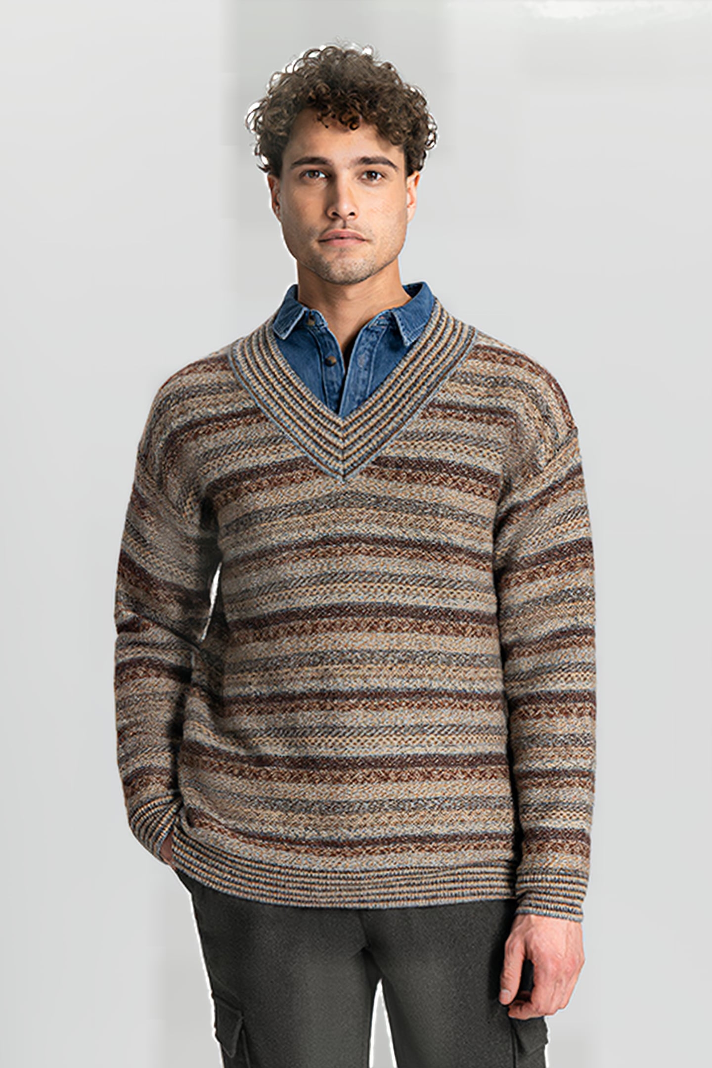 DS_IGOR RELAXED V-NECK OAK 1